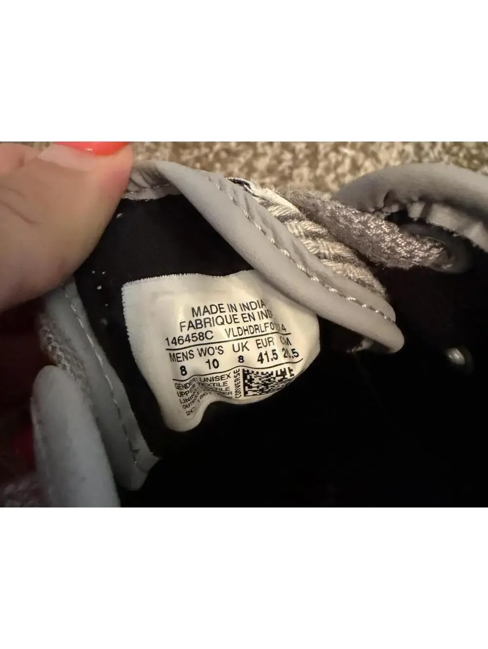 New Converse Overlay Knit Sneakers Unisex 8/10 - Picture 6 of 7
